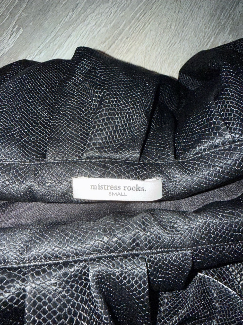 Mistress Rocks. Black Mini Skirt